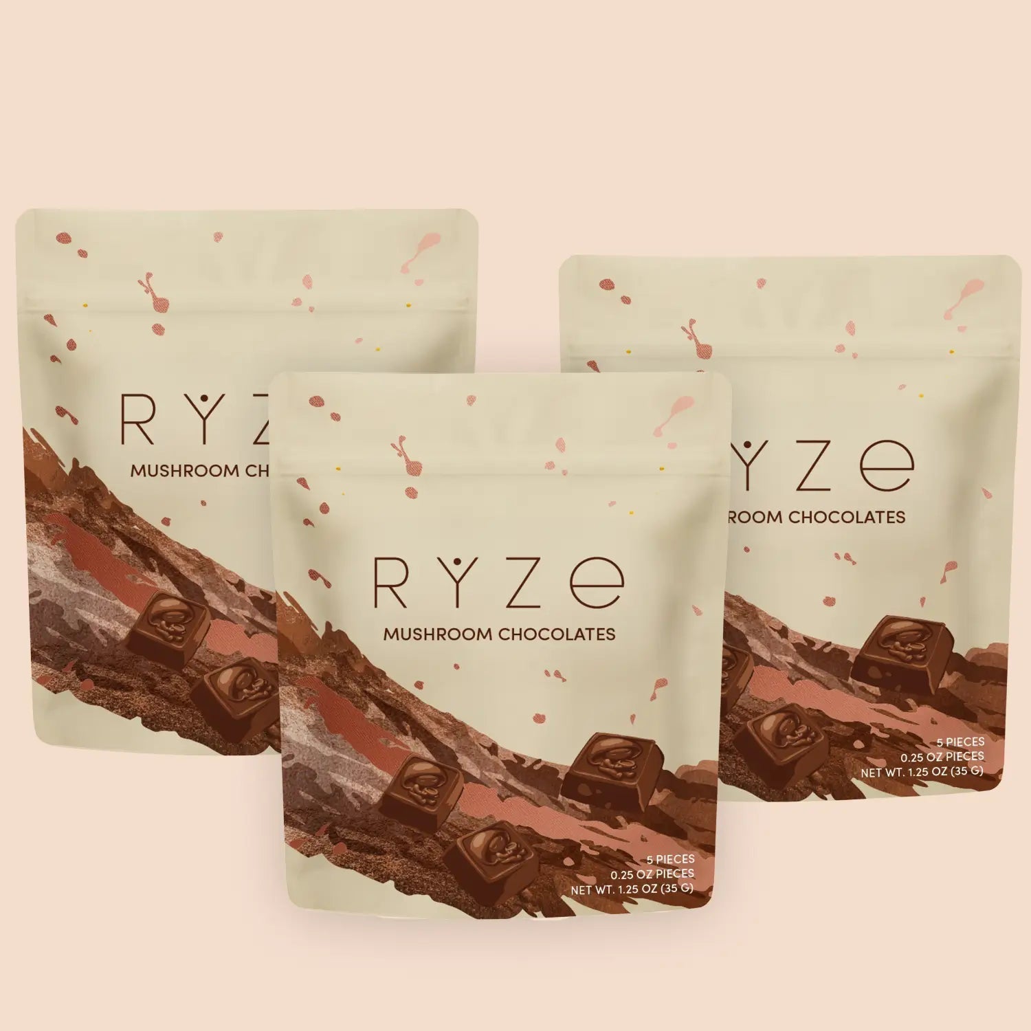 Mushroom Chocolates Rye (15 pieces) - Ready Set