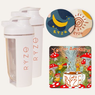 2 Shaker Bottles + Gift Set - Daily Mix