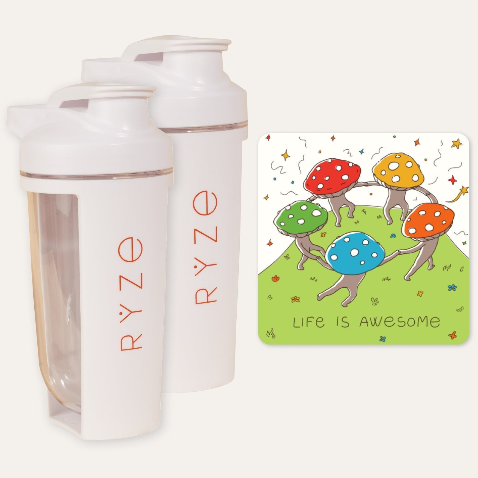 2 Shaker Bottles + Gift Set - Daily Mix