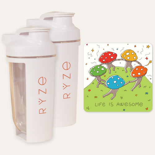 2 Shaker Bottles + Gift Set - Daily Mix