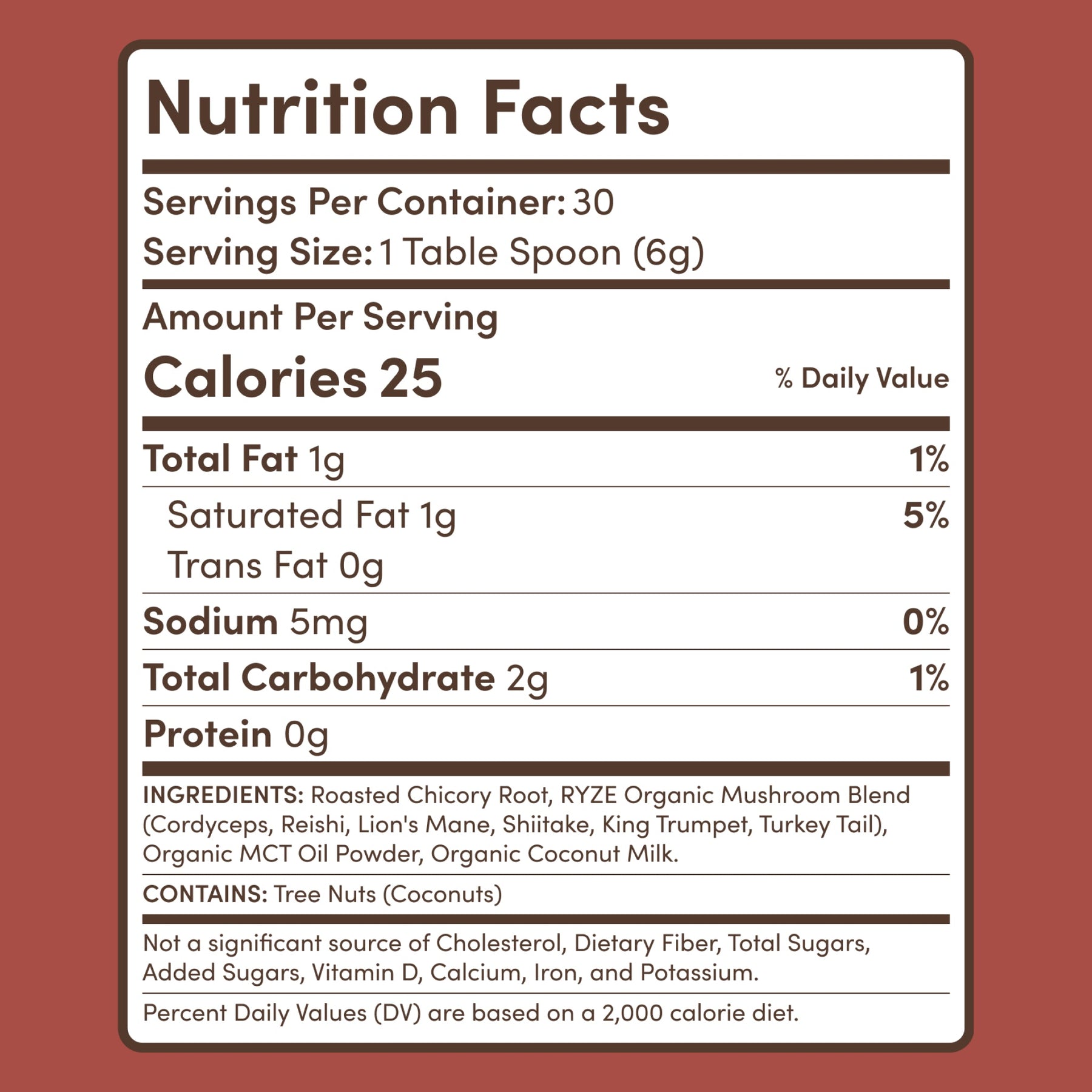 Mushroom Chicory (1 Pack - 30 Servings) - Easy Use