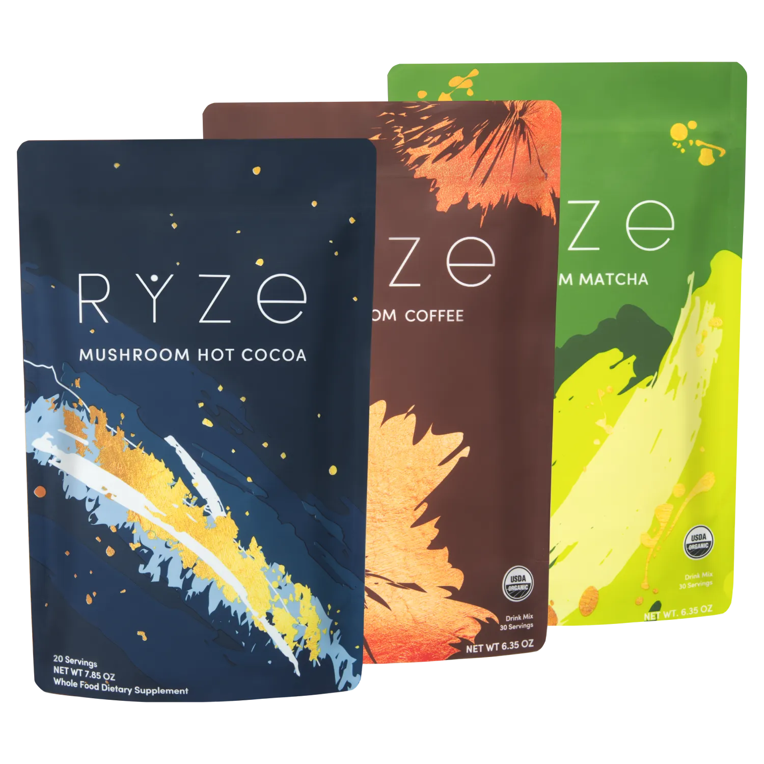 Ultimate Day + Night Bundle: Coffee + Matcha + Cocoa - Smooth Cocoa