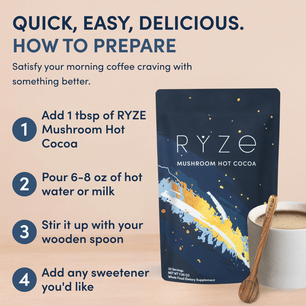 Mushroom Hot Cocoa (1 Pack - 20 Servings) - Cozy Cup
