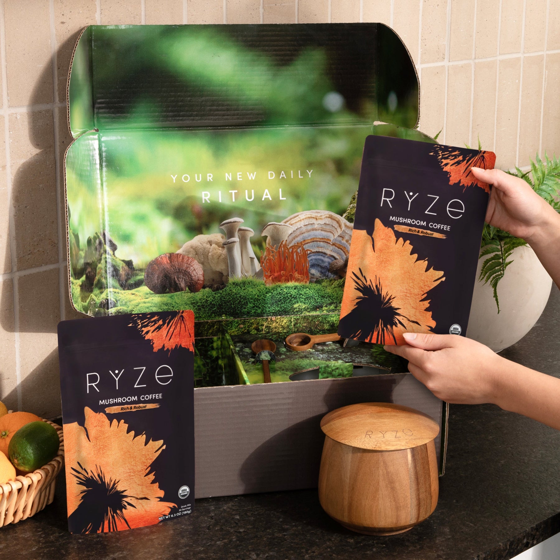 RYZE Ritual Set Dark Roast (90 Day Plan) - Daily Bundle