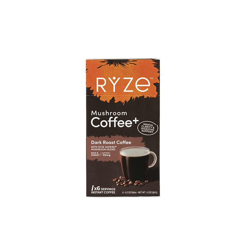 Dark Roast Mushroom Coffee Carton - Bold Start