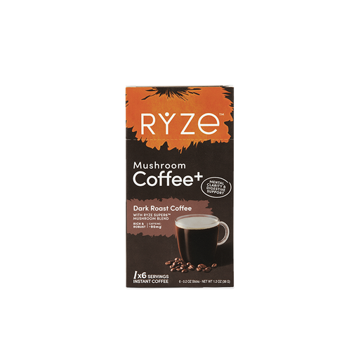 Dark Roast Mushroom Coffee Carton - Bold Start