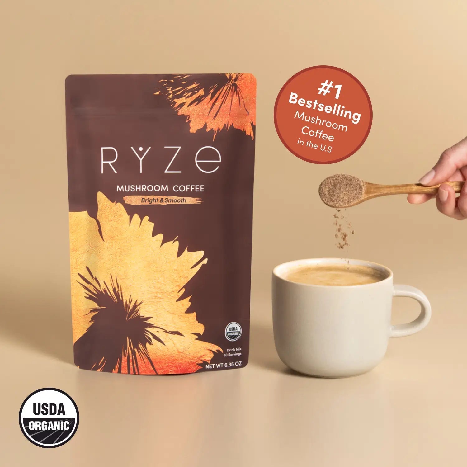 Mushroom Coffee (30 Servings) - Fresh Roast