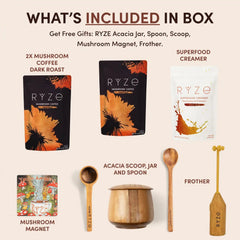 Mushroom Coffee House Blend Ritual Set - Ready Combo