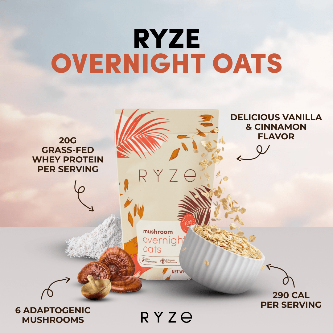 Mushroom Overnight Oats Pack (28 Servings) - Easy Spoon