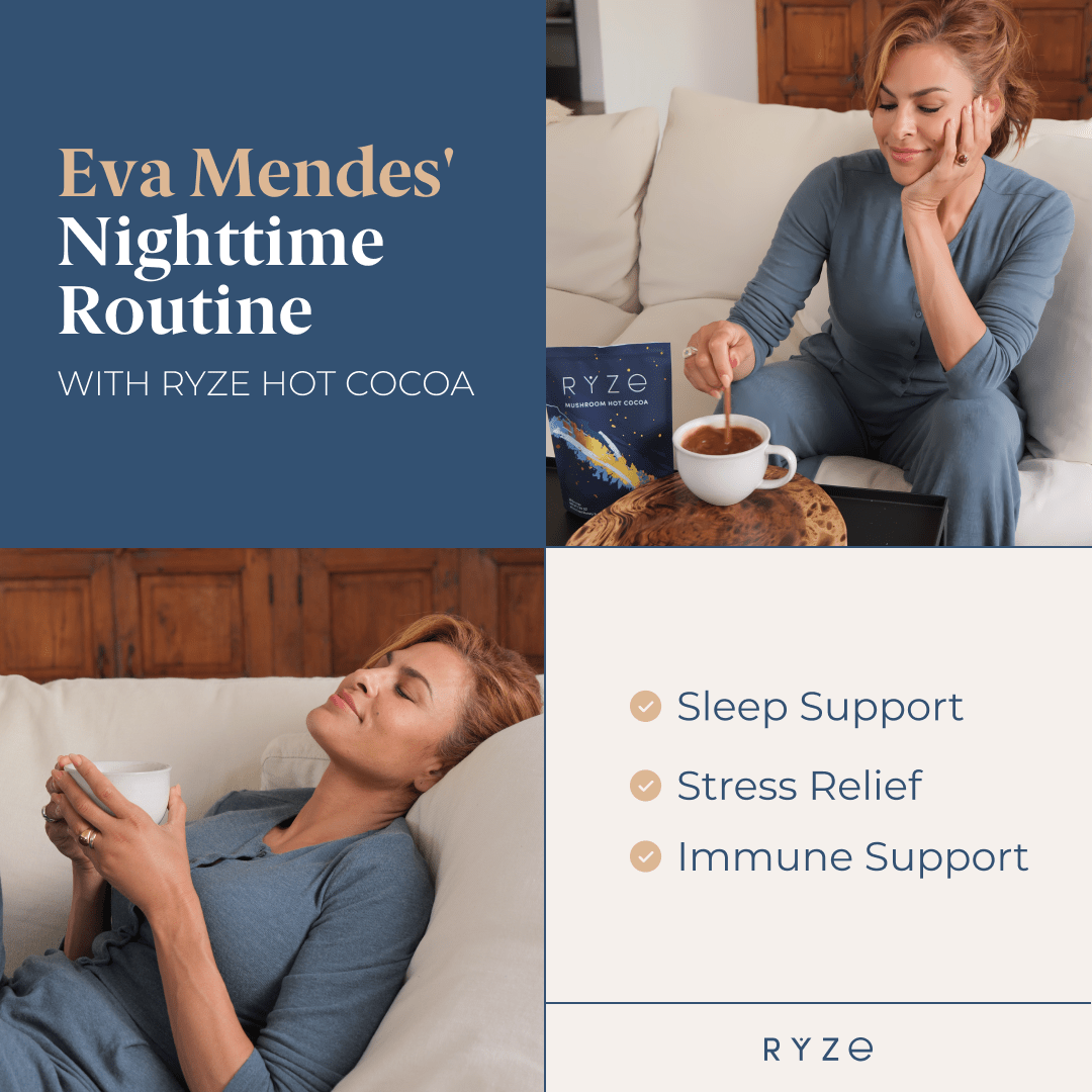 RYZE Hot Cocoa - with 6 Sleep Superfoods to Help Fall Asleep and Stay Asleep - Cozy Cup